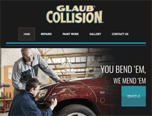 Tablet Screenshot of glaubscollision.com